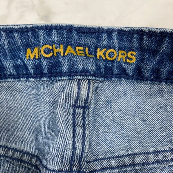 Michael Kors Dillon Floral Embroidered Jeans - Picture 8 of 8